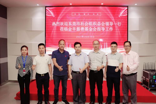东莞市社会组织总会会长陈波率队到金羊慈善基金会调研